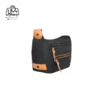 تصویر اختصاصی از نمای جلو و کناری کیف دوشی فوور کد 2596-01 در رنگ مشکی