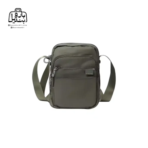 تصویر اختصاصی از نمای جلوی کیف دوشی فوور کد 2802-04 در رنگ سبز