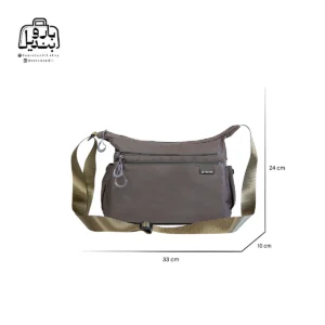 تصویر اختصاصی از سایز بندی کیف دوشی فوور کد ۰۶-۲۸۰۲ در رنگ سبز