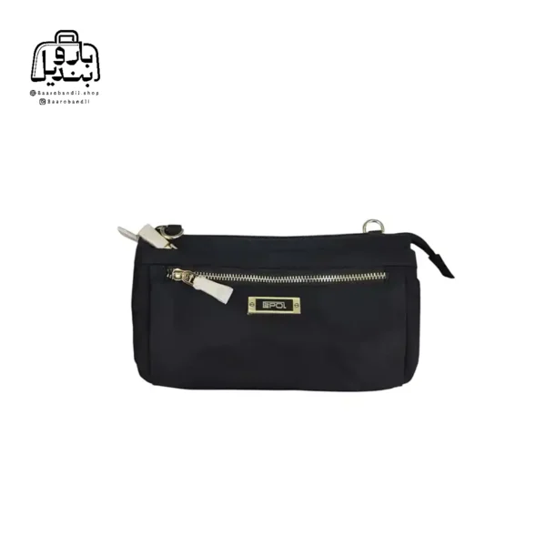 تصویر اختصاصی از نمای جلوی کیف زنانه دوشی ایپول کد 6006-13 در رنگ مشکی