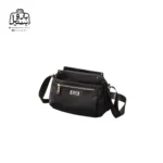 تصویر اختصاصی از نمای جلو و کناری کیف زنانه دوشی ایپول کد 6006-14 در رنگ مشکی