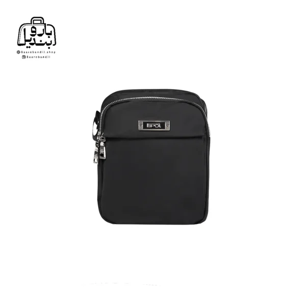 تصویر اختصاصی از نمای جلوی کیف زنانه دوشی ایپول کد 6026-03 در رنگ مشکی