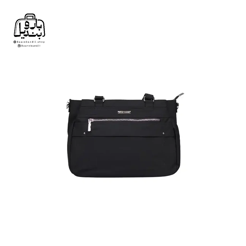 تصویر اختصاصی از نمای جلوی کیف زنانه دوشی ایپول کد 6083-02 در رنگ مشکی