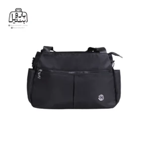 تصویر اختصاصی از نمای جلوی کیف زنانه دوشی حاصل کد ۱-۱۴۰۹ در رنگ مشکی