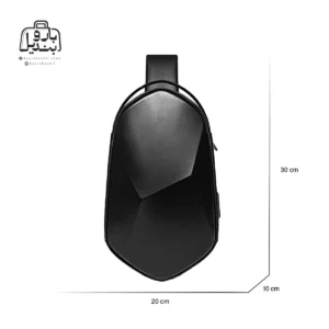 تصویر اختصاصی از نمای جلوی بادی بگ (کراس بادی) بنج کد ۷۲۱۳ در رنگ مشکی با سایزبندی