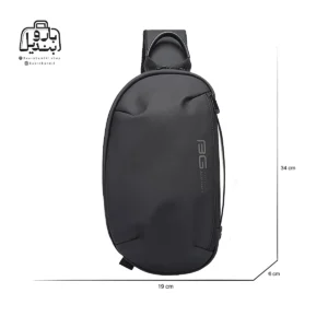 تصویر اختصاصی از سایزبندی بادی‌ بگ (کراس بادی) bange کد 7306 در رنگ مشکی