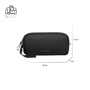 تصویر اختصاصی از نمای جلوی کیف دستی بنج کد ۳۰۶۶ در رنگ مشکی همراه با سایزبندی