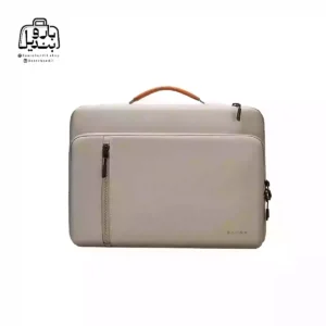 تصویر اختصاصی از نمای جلوی کیف دستی لپ‌تاپی بنج کد ۶۸۰۲ در رنگ کرم
