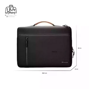 تصویر اختصاصی از سایزبندی کیف دستی لپ‌تاپی بنج کد ۶۸۰۲d در رنگ مشکی