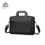 تصویر اختصاصی از نمای جلو و کناری کیف دستی لپ‌تاپی بنج کد ۷۷۰۲ در رنگ مشکی