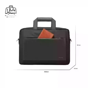 تصویر اختصاصی از سایزبندی کیف دستی لپ‌تاپی بنج کد ۷۷۰۲ در رنگ مشکی