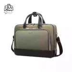 تصویر اختصاصی از نمای جلو و کناری کیف دستی لپ‌تاپی بنج Bange کد qz۸۵۱ در رنگ سبز