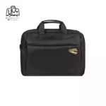 تصویر اختصاصی از نمای جلوی کیف دستی لپ‌تاپی کمل کد A102 در رنگ مشکی