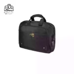 تصویر اختصاصی از نمای جلو و کناری کیف دستی لپتاپی کمل کد A107 در رنگ مشکی
