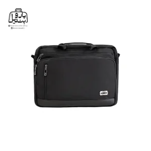 تصویر اختصاصی از نمای جلوی کیف دستی لپتاپی لیستات ۶۶۰۱ در رنگ مشکی
