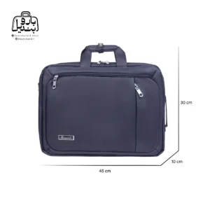تصویر اختصاصی از سایزبندی کیف دستی لپ‌تاپی نوژيا Nuoxiya کد ۱۰۶۵ در سرمه‌ای