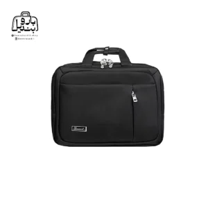 تصویر اختصاصی از نمای جلوی کیف دستی لپ‌تاپی نوژیا کد ۵۰۳۶ در رنگ مشکی