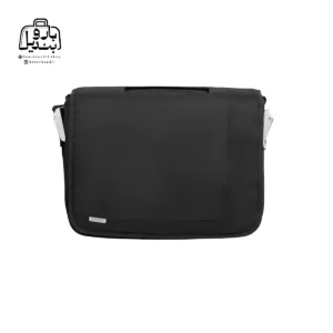 تصویر اختصاصی از نمای جلوی کیف دستی لپ‌تاپی آکسفورد کد ox-۰۰۱ در رنگ مشکی