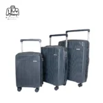 تصویر اختصاصی از چمدان سه تکهٔ هرموسا کد ۸۰۲۰ در رنگ نوک‌مدادی