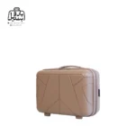 تصویر اختصاصی از کیف آرایشی چمدان هرموسا کد ۹۰۴۴ در رنگ نسکافه‌ای