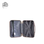 تصویر اختصاصی از زیپ باز کیف آرایشی چمدان هرموسا کد ۹۰۴۴ در رنگ نسکافه‌ای