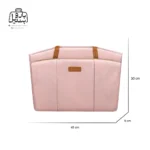 تصویر اختصاصی از سایزبندی کیف زنانه دوشی بنج کد ۶۸۰۳ در رنگ صورتی