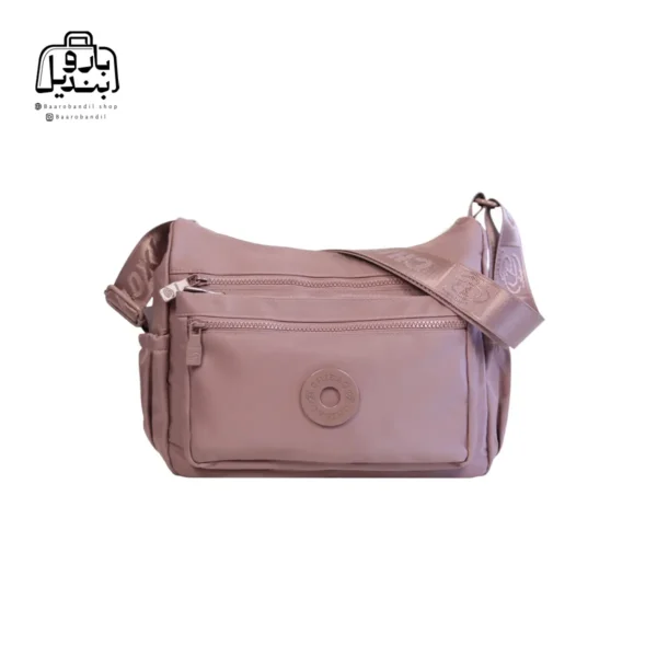 تصویر اختصاصی از نمای جلوی کیف زنانه دوشی چیبائو کد ۷۸۸ در رنگ طوسی یاسی