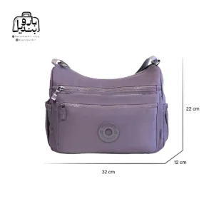 تصویر اختصاصی از سایزبندی کیف زنانه دوشی چیبائو کد ۷۸۸ در رنگ طوسی بنفش