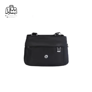 تصویر اختصاصی از نمای جلوی کیف زنانه دوشی حاصل کد ۱-۱۱۴۱ در رنگ مشکی