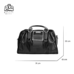 تصویر اختصاصی از سایزبندی کیف زنانه دوشی حاصل کد ۱-۱۳۴۰ در رنگ مشکی