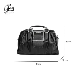 تصویر اختصاصی از سایزبندی کیف زنانه دوشی حاصل کد ۱-۱۳۴۰ در رنگ مشکی