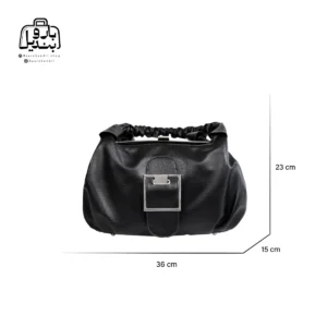 تصویر اختصاصی از سایزبندی کیف زنانه دوشی حاصل کد ۱-۱۵۳۳ در رنگ مشکی