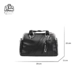 تصویر اختصاصی از سایزبندی کیف زنانه دوشی حاصل کد ۱-۱۵۳۵ در رنگ مشکی