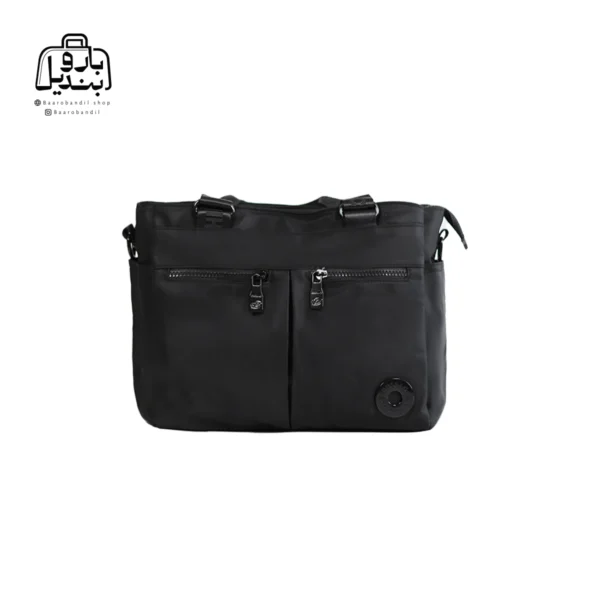 تصویر اختصاصی از نمای جلوی کیف زنانه دوشی چیبائو کد ۲۴۰۵ در رنگ مشکی