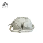 تصویر اختصاصی از نمای جلویی و بند کیف زنانه دوشی موجیتو کد ۱۰۰۸ در رنگ سبز پاستلی