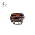 تصویر اختصاصی از نمای زیپ باز کیف زنانه دوشی موجیتو کد ۷۶۰۸ در رنگ قهوه‌ای