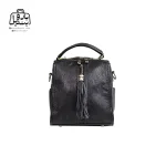 تصویر اختصاصی از نمای جلوی کیف زنانه دوشی موجیتو کد ۷۶۲۲ در رنگ مشکی