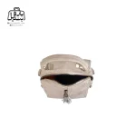 تصویر اختصاصی از نمای زیپ باز کیف زنانه دوشی موجیتو کد ۷۶۲۲ در رنگ کرم