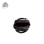 تصویر اختصاصی از نمای زیپ باز کیف زنانه دوشی موجیتو کد ۷۶۲۵ در رنگ مشکی
