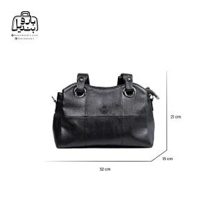 تصویر اختصاصی از جزئیات کیف زنانه دوشی سنتوزا کد ۹۰۰ طرح ساده در رنگ مشکی