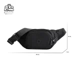 تصویر اختصاصی از نمای سایزبندی بادی‌ بگ (کراس بادی) بوبو کد ۶۶۹۹ در رنگ مشکی