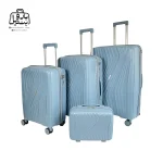 تصویر اختصاصی از چمدان چهار تکهٔ هرموسا کد ۹۰۱۱ در رنگ آبی