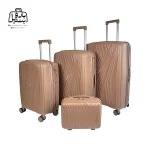 تصویر اختصاصی از چمدان چهار تکهٔ هرموسا کد ۹۰۱۱ در رنگ شکلاتی