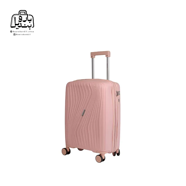 تصویر اختصاصی از سایز کوچک (داخل کابین) چمدان هرموسا کد ۹۰۱۱ در رنگ صورتی