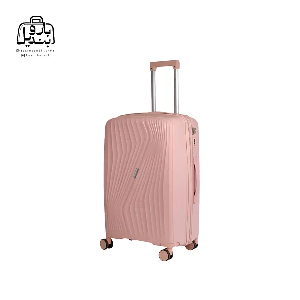 تصویر اختصاصی از سایز متوسط چمدان هرموسا کد ۹۰۱۱ در رنگ صورتی