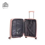 تصویر اختصاصی از زیپ باز کیف آرایشی چمدان هرموسا کد ۹۰۱۱ در رنگ صورتی