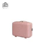 تصویر اختصاصی از کیف آرایشی چمدان هرموسا کد ۹۰۱۱ در رنگ صورتی