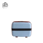 تصویر اختصاصی از نمای پشت کیف آرایشی چمدان هرموسا کد ۹۰۲۲ در رنگ آبی