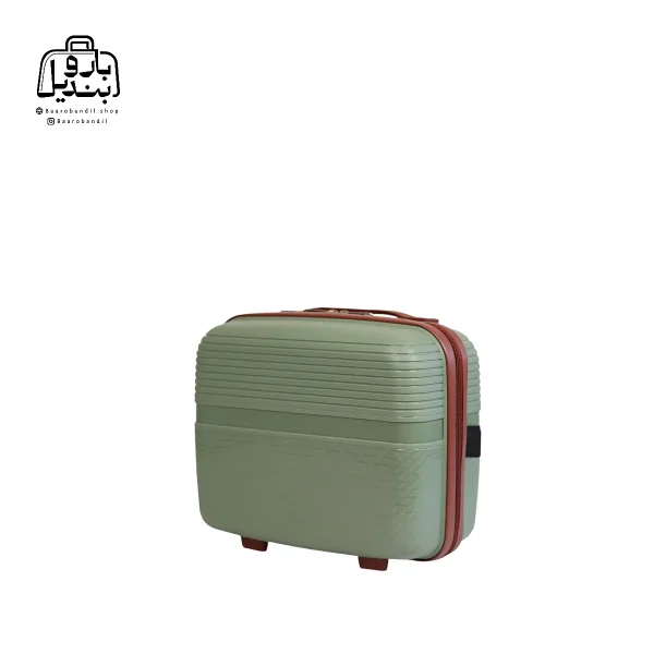تصویر اختصاصی از کیف آرایشی چمدان هرموسا کد ۹۰۲۲ در رنگ سبز