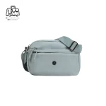 تصویر اختصاصی از نمای جلوی کیف زنانه دوشی چیبائو کد ۲۰۲۰ در رنگ آبی طوسی